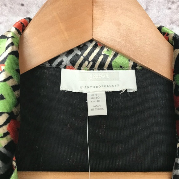 Anthropologie Velvet Wrap top, 6 - Picture 7 of 9